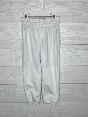 Alleson Athletic White Unisex Baseball Pants – Youth Size XS
